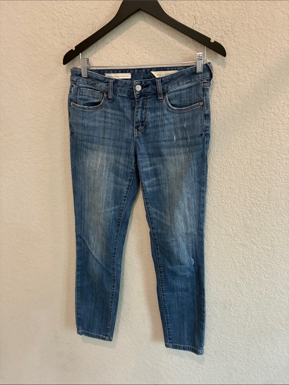 Pilcro and the Letterpress from Anthropologie Medium Wash Cropped Jeans